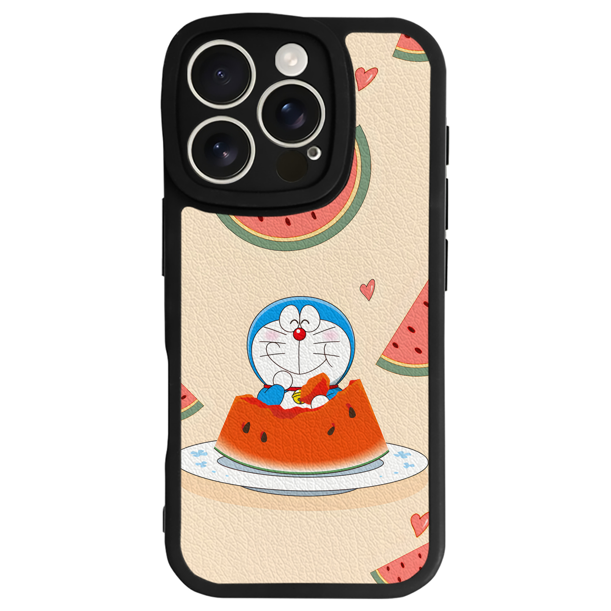 （画像用） ドラえもん Doraemon 【iPhone 16シリーズ対応】シリコンスマホケース（レザー調） 材質：シリコン